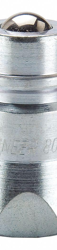 PIONEER Hydraulic Quick Connect Hose Coupling: 1/2 in Coupling Size, Steel, 45.42 lpm Max. Flow Rate (MPN 8010-15). Key specifications — Body Material: Steel; Valve Type: Ball; Thread Size: 3/4"-14; Brand: PIONEER.