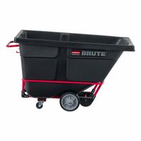 RUBBERMAID COMMERCIAL PRODUCTS Tilt Truck: 13.5 cu ft, 1,400 lb, 60 1/2 in L x 28 in W x 38 5/8 in H (MPN FG130600BLA). Key specifications — Color: Black; Brand: RUBBERMAID COMMERCIAL PRODUCTS; Caster/Wheel Configuration: (2) Swivel.