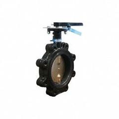 MILWAUKEE VALVE Butterfly Valve: 2 in Pipe Size, Concentric, 200 psi Max. Pressure (CWP), Lug, EPDM (MPN ML-233E 2). Key specifications — Brand: MILWAUKEE VALVE; Handle Type: Lever; Disc Material: Aluminum Bronze Alloy.