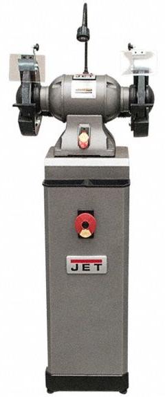 JET Bench Grinder Stand: 472 cfm (MPN 414800). Key specifications — attr979443: JET; attr979464: 75 dB @ 3m; attr979449: 90% @ 5 micron.