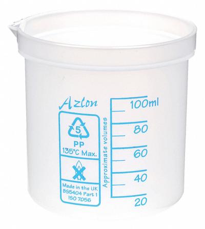 APPROVED VENDOR Square Ratio Beaker: Low Form, Printed Graduation, Polypropylene - Low Form Plastic Beakers Without Handles