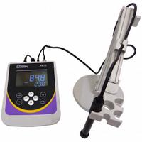 OAKTON Dissolved Oxygen Meter: Dissolved Oxygen/Salinity/Temp, 300% DO Concentration - Max, LCD (MPN WD-35415-00). Key specifications — Includes: Probe; DO Accuracy: ±0.5 % F.S.; Temp Accuracy: ±0.5°C; Brand: OAKTON; DO Resolution: 0.01 mg/L.