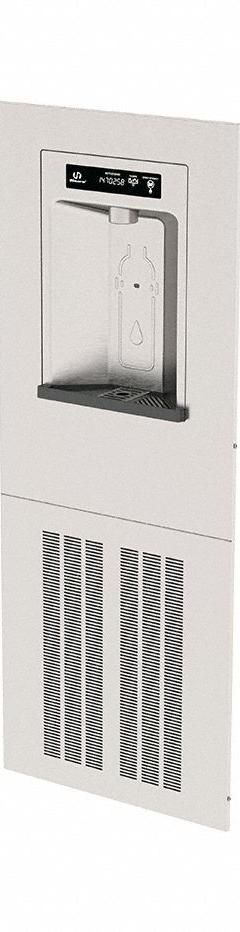 HAWS Bottle Filling Station: On-Wall, 8 gph @ 50°F, Stainless Steel, Silver, Satin, 50 in Overall Ht (MPN 2000HSA.8). Key specifications — Housing Material: Stainless Steel; Housing Finish: Satin; Brand: HAWS; Chilling Capacity: 8 gph @ 50°F.