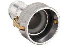 Cam and Groove Coupling: 3 in Coupling Size, 2 in Hose Fitting Size, 6 5/32 in Overall Lg, Nitrile (MPN 3020-C-AL). Key specifications — Fitting Type: Male Hose Shank; Gasket Material: Nitrile; Brand: DIXON VALVE & COUPLING.
