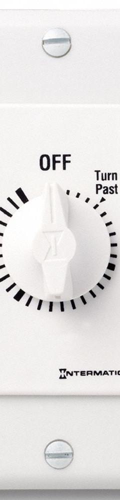 INTERMATIC Spring-Wound Timer: 2 hr Max, SPST, 277V AC, No Wall Plate Included, White (MPN FD2HW). Key specifications — Brand: INTERMATIC; Includes Hold: No Hold Included.