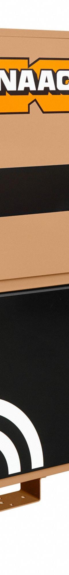 KNAACK Jobsite Field Office: 55 in W x 30 in D x 75 in H, Proprietary Recessed Padlock, Tan (MPN 118-01-KL). Key specifications — attr1116233: Tan; attr1116253: KNAACK; attr1222022: Includes Proprietary Recessed Padlock.