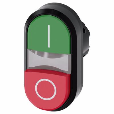 Siemens Multihead Operator: Illuminated, 2 Button, Extended/Flush Profile - Illuminated Multihead Push-Button Operators