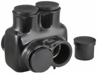 POLARIS Multitap Connector: 2 Port, Double-Sided Entry, 4 AWG – 500 kcmil Wire Size, Black (MPN IT-500B). Key specifications — Body Material: Aluminum; Brand: POLARIS.