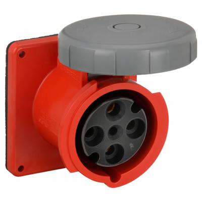 HUBBELL Pin and Sleeve Receptacle: Orange, 125/250V AC, Three Phase, 60 A, 3 Pole - Watertight Receptacles