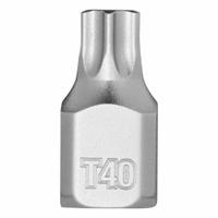 MILWAUKEE Bit Socket: 1/4 in Drive Size, Torx Tip, T40 Tip Size, 51/64 in Overall Lg, Fixed Insert (MPN 45-34-1111). Key specifications — attr1213209: Fixed Insert; attr1213211: MILWAUKEE.