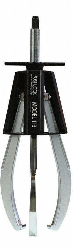 POSI LOCK Jaw Pullers: 1 1/2 in – 30 in Jaw Spread, 20 in Jaw Reach, 0.35 Jaw Thick, 3/8 in 30 in (MPN PT113L). Key specifications — attr668195: 1-1/8"-14; attr663993: POSI LOCK; attr923970: 3; attr924203: Caged.