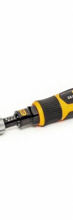 GEARWRENCH Torque Screwdriver: 5 in-lb Min Torque, 25 in-lb Max Torque, Release, Inch-Pound (MPN 89623). Key specifications — attr1205035: GEARWRENCH.