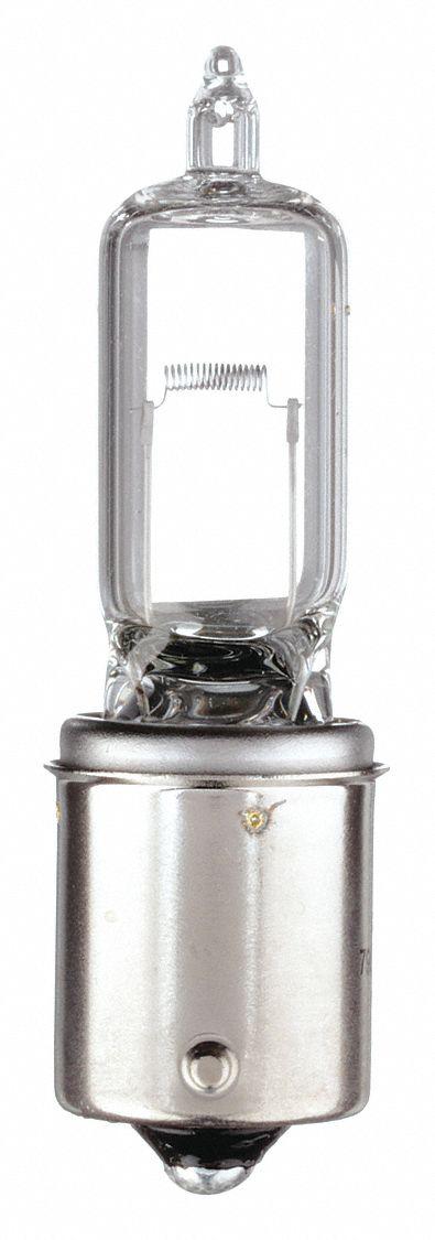 APPROVED VENDOR Halogen Bulb: Halogen, Single Contact Bayonet (BA15s), (T) Tubular, T4 - BA15s Single-Contact Bayonet Base Lamps