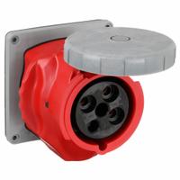 HUBBELL Pin and Sleeve Receptacle: Blue, 480V AC, Three Phase, 100 A, 3 Pole, 4 Wire, IEC Grounding (MPN HBLS4100R7W). Key specifications — Brand: HUBBELL.