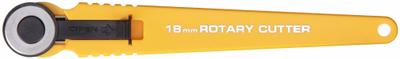 OLFA Rotary Cutter: Straight, 3/4 in Blade Dia, Stainless Steel, 5 1/2 in Handle Lg - Non-Retracting Rotary Cutters