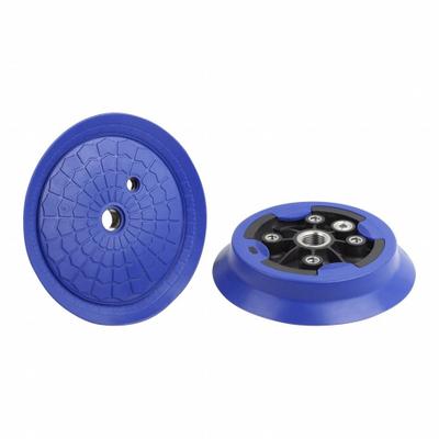 SCHMALZ Suction Plate Assembly: Plate, G1/2 in, 170 mm Pad Dia, NBR, Gray, 60 A - Plate Type Heavy-Duty Vacuum Pad Assemblies