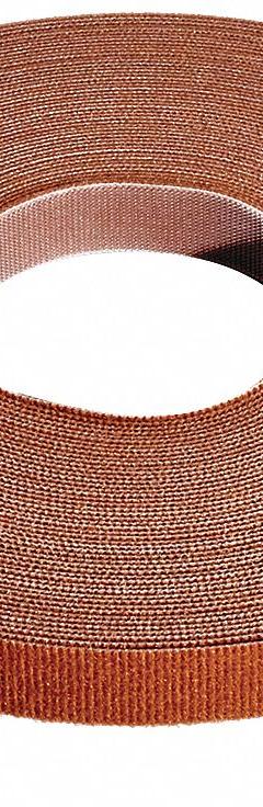 RIP-TIE Hook-and-Loop Cable Tie Roll: 75 ft Lg, 0.38 in Wd, 50 lb Tensile Strength, Brown (MPN W-75-PRL-BN). Key specifications — Color: Brown; Material: Polyethylene; Brand: RIP-TIE.