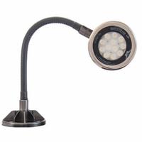 O.C. WHITE Spot Light: LED, Power Cord, Gooseneck, 12 in Arm Reach, 2,750 lm Max Brightness, 5000K (MPN LED-MG12-30-120V). Key specifications — Lighting Technology: LED; Brand: O.C. WHITE; Bulb Wattage: 18 W; Color: Black; Electrical Connection Type: Power Cord; Operating Voltage: 100 to 240V AC.