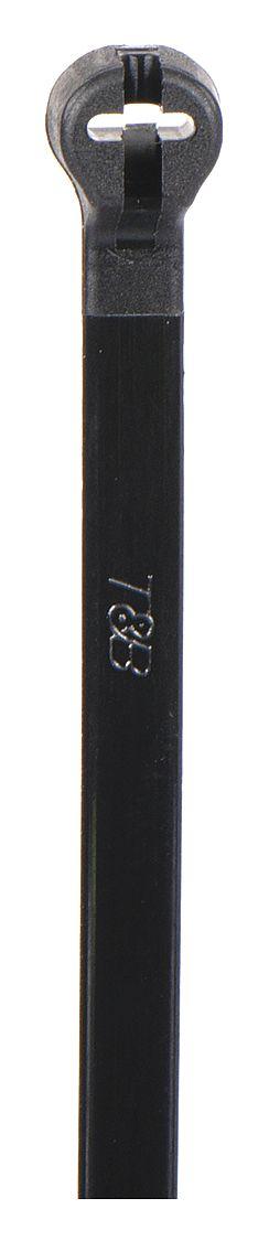 TY-RAP Cable Tie: 7 1/2 in Nominal Lg, 1 3/4 in Nominal Max. Bundle Dia., 0.19 in Wd - Heat-Stabilized Cable Ties