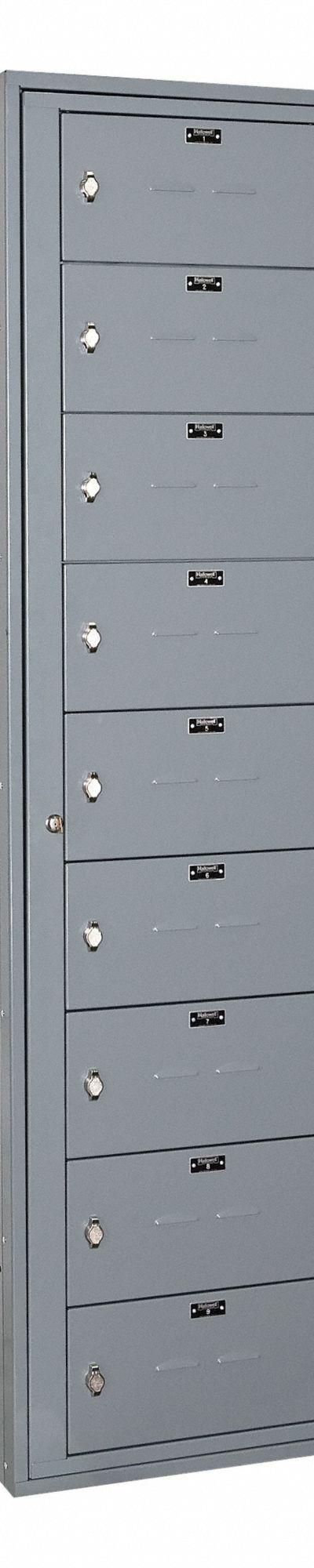 HALLOWELL Locker: 24 in x 15 in x 84 in - Louvered Metal Wardrobe Lockers