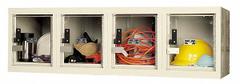 HALLOWELL Wall Mount Box Locker: 48 in x 18 in x 14 3/4 in, 1 Tiers, 4 Units Wide, Clearview, Tan (MPN USVP14824WMAPT). Key specifications — Locker Color: Tan; Door Type: Clearview; Includes Number Plates: Yes; Brand: HALLOWELL; Assembled: Assembled; Color Family: Tan.