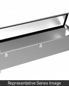 HAMMOND MANUFACTURING Wireway Hardware Kit: 6 in Wd, 6 in Ht, 7 11/16 in Ht, Stainless Steel (MPN 1487DSSS). Key specifications — Brand: HAMMOND MANUFACTURING; Finish: Smooth Brushed; Material: Stainless Steel.