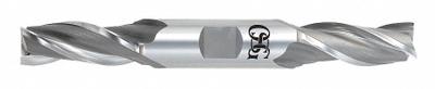OSG Square End Mill: Cobalt, Double End, 3 Flute, 1/2" Mill Dia, 1" LOC - Double-End Cobalt Square End Mills