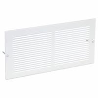 Return Air Grille: Louvered Grille, White, Powder Coated, Steel, 7 3/4 in H, 15 3/4 in W, 1/4 in D (MPN 4MJP9). Key specifications — Mounting Location: Wall; Brand: APPROVED VENDOR; Fire Rating: Not Fire Rated.