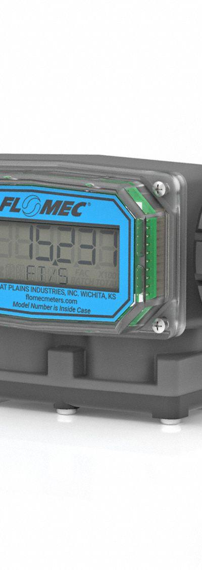 FLOMEC Electronic Flowmeter: Flow Meter - Inline Turbine Flowmeters with Totalizers for Water
