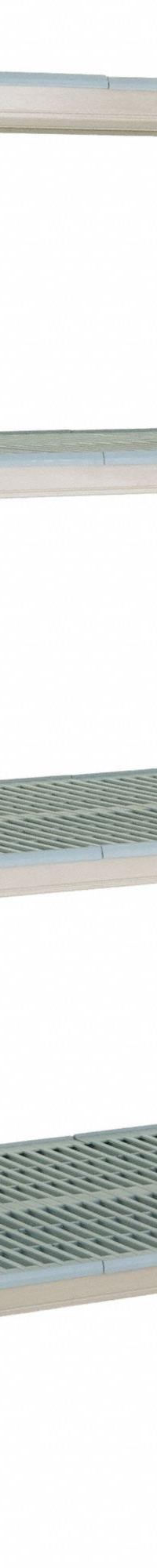 METRO Plastic Industrial Shelving: 18 in x 24 in, 74 in Overall Ht, 5 Shelves, Antimicrobial (MPN 5X317GX3). Key specifications — Resistance Properties: Antimicrobial; Frame Material: 304 Stainless Steel; Shelving Material: 304 Stainless Steel; Brand: METRO.