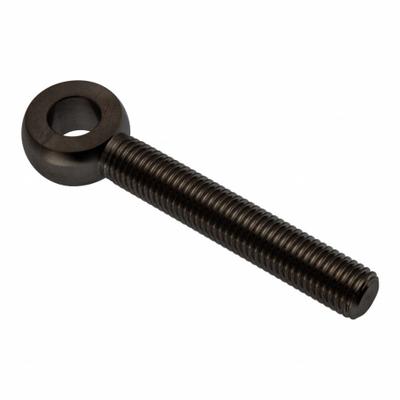 AMPG Fixed Rod End: Stainless Steel, Black Oxide, 5 in Hole Center-to-End Lg - Stainless Steel Male Threaded Fixed Rod Ends