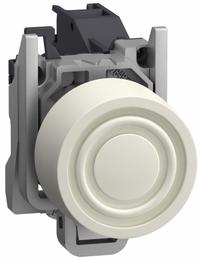 SCHNEIDER ELECTRIC Flush Push Button Operator: 22 mm, Metallic, Flush Profile, 1NO (MPN XB4BPS11GEX). Key specifications — Manufacturer Part Number: XB4BPS11GEX; Product Type: Push Button Operators; Series: XB4; Brand: SCHNEIDER; AC Contact Rating: 3 A @ 240 V; Action: Momentary; DC Contact Rating: 0.27 A @ 250 V; Operator Illumination: Non-Illuminated.