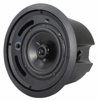 SPECO TECHNOLOGIES In-Ceiling Speaker: Passive, 2-Way, 8 ohm Impedance, 9 1/2 in Overall Ht, SP5MATB. Key specifications — For Location: Indoor; Power Style: Passive.