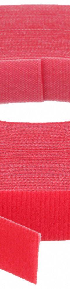 VELCRO BRAND Hook-and-Loop Cable Tie Roll: 75 ft Lg, 0.75 in Wd, 50 lb Tensile Strength, Red (MPN 176064). Key specifications — Color: Red; Material: Nylon; Brand: VELCRO BRAND.