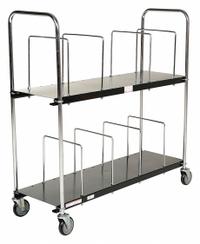 APPROVED VENDOR Panel Truck: 400 lb, Black, 56 1/2 in L x 20 in W x 59 1/2 in H Deck, 8 in Deck Ht (MPN CTC-1856-B). Key specifications — attr1343483: Black; attr1343469: (4) Swivel; attr1343506: APPROVED VENDOR.