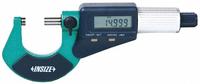 INSIZE Digital Outside Micrometer: 1 in to 2 in /25 mm to 50 mm, Inch/Metric, +/- 0.002 mm Accuracy (MPN 3109-50A). Key specifications — attr1182744: 0.00005 in/0.001 mm; attr1182751: Certificate of Inspection; attr1182776: Not Rated; attr1182741: INSIZE; attr1182743: +/- 0.002 mm; attr1182759: No.