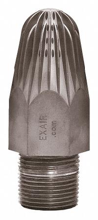 EXAIR Air Gun Nozzle: Stainless Steel, 4 3/16 in Extension Lg, 1 in Male NPT Thread Size (MPN 1115SS). Key specifications — attr66384: Hard-Hitting Force; attr66393: Stainless Steel; attr66401: Yes.