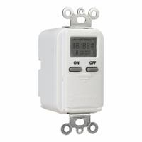 INTERMATIC Wall Switch Timer: 7 day Max, 1 min Min, SPST-NO, 125V AC, No Wall Plate Included, White (MPN EI500WC). Key specifications — attr211252: INTERMATIC; attr1070698: No Hold Included.
