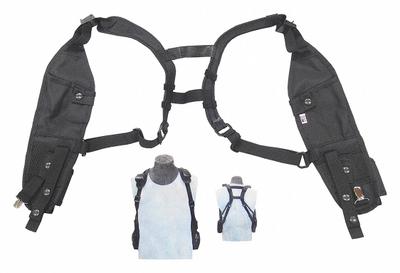 MOTOROLA Shoulder Holster: Fits Universal, For Universal Series, Black, Polyurethane Cordura - Universal Radio Carrying Accessories