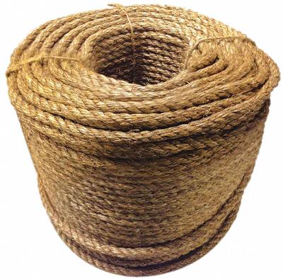 APPROVED VENDOR General Purpose Utility Rope: Twisted, 1/4 in Dia, 105 lb Working Load Limit - Natural-Fiber Utility Rope