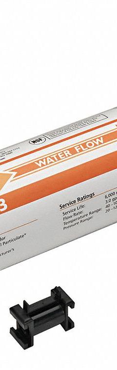 SHURFLO Water Filtration System: 5 micron, 3 gpm, NPT, 16 in Overall Ht, 6,000 gal, Carbon (MPN 94-751-01-75). Key specifications — Brand: SHURFLO; Reduces: Scale; Filter Media: Carbon.