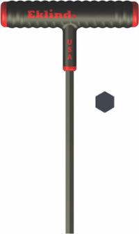 EKLIND Hex Key: 0 Ball Ends, 7/32 in Tip Size, SAE, Long, Steel, Black Oxide, 9 in Long Arm Lg, T (MPN 61914). Key specifications — attr1205521: EKLIND; attr1205526: Black Oxide.