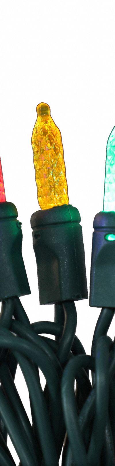 LED Holiday String Lights: PC Bullet Shape - Bullet-Shaped Lights