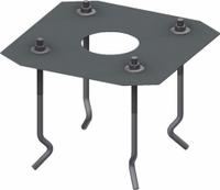 BFT Foundation Kit: For Use With Maxima Ultra 36 Barrier, 5 in Overall Ht, Gray, 8 1/2 in x 12 in (MPN P120088 00001). Key specifications — Brand: BFT; Color: Gray; For Use With: Maxima Ultra 36 Barrier; Material: Carbon Steel.