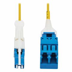 EATON TRIPP LITE Fiber Cable: Single Mode, 1 ft Lg, CS / UPC Male End 1, LC / UPC Female End 2, LSZH (MPN N381L-001-MF). Key specifications — Fire Rating: Riser; Jacket Material: LSZH; Number of Fibers: Duplex; Fiber Type: OS2; Brand: EATON TRIPP LITE; End 1 Connection Gender: Male; End 1 Contact Type Finish: UPC; End 2 Connection Gender: Female.