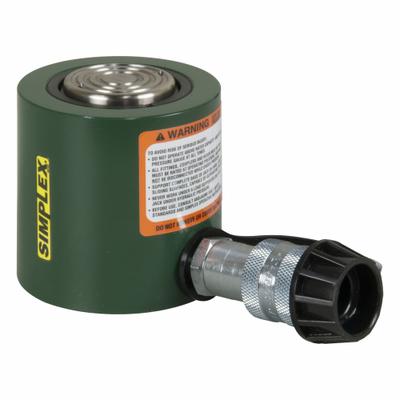 SIMPLEX Cylinder: Single Acting, 20 ton Nominal Capacity, 2 in Nominal Stroke Lg - Low Profile Rams