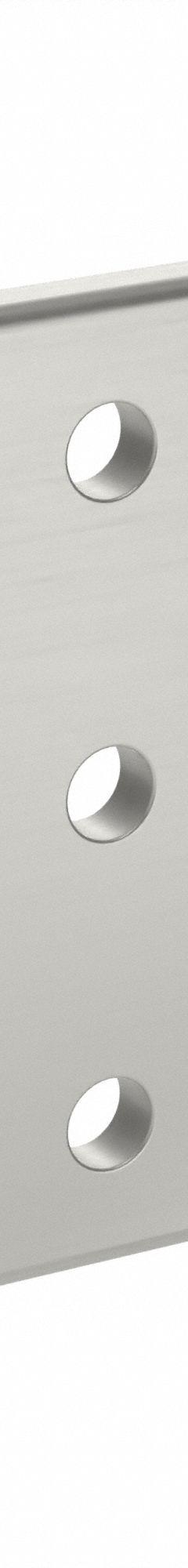 Joining Plate: T Flat Plate, 20 Series, 58 mm x 58 mm x 4 mm, For 5 mm Slot Wd, 5 Holes, Gray (MPN 093VT6060). Key specifications — Material: Aluminum; Brand: FATH INC.; Finish: Matte Chrome Plated.