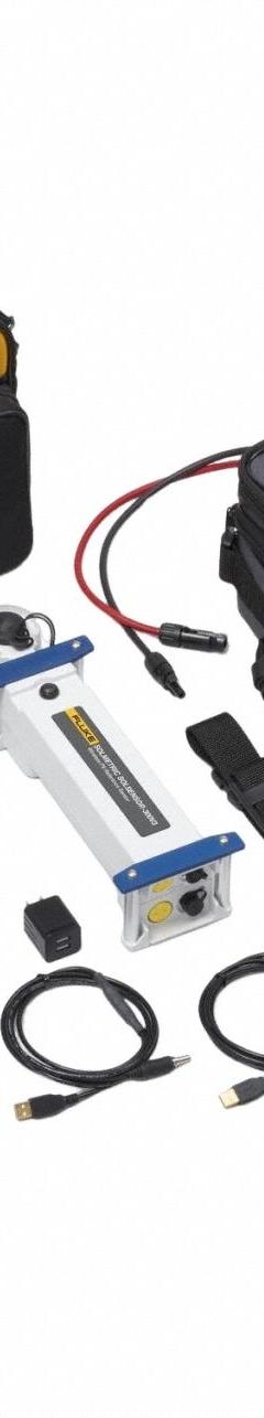 FLUKE PV Analyzer/I V Curve Tracer: No Display, 20 V DC Open Circuit Volt Measurement - Min (MPN FLUKE-PVA-1500T2). Key specifications — Includes: PVA Application and Data Analysis Tool; Manufacturer Part Number: FLUKE-PVA-1500T2; Brand: FLUKE; Datalogging: Yes; Display: No Display; Subheading: Solar Analyzer Kits.