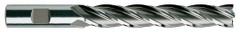 YG-1 Square End Mill: High Speed Steel, 4 Flute, 5/8" Mill Dia, 4" LOC, 6-1/8" OAL (MPN 06087)