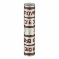 APPROVED VENDOR Open Barrel Splice: 2 AWG Wire Size, Brown Code, 1.9 in, Copper Barrel, 33 Die (MPN 22EZ33). Key specifications — Die Code: 33; Brand: APPROVED VENDOR; Color Code: Brown.